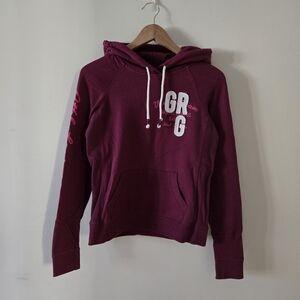 Garage Vintage Y2K 2000s Burgundy Maroon Hoodie Small